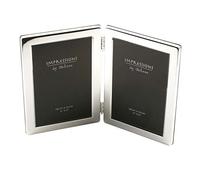 Silver Plated Hinged Double Frame 4" x 6" IMPRESSIONS Silver One Size