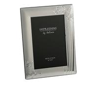 Juliana Impressions Two Tone Silver Plated Photo Frame 4" x 6" - Butterfly
