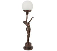 Juliana Light Lady Holding Arm Up Crackle Ball Shade
