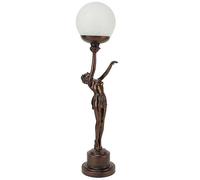Juliana Light Lady Holding Arm Up Crackle Ball Shade Bronze