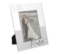 Juliana Mirror Frame with Glitter Mr & Mrs 5" x 7"