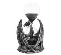 Juliana - Mystic Legends Collection - Black & Silver Dragon Sand Timer - Mythical, Fantasy & Gothic Inspired Home Decor & Gifting.