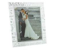 Juliana Wedding Day Mr & Mrs 8 X 10 Glass Mirror Photo Frame WG60880