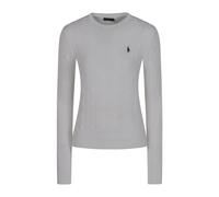 Julianna Long Sleeve Pullover, female, Polo Ralph Lauren, Round-neck Knitwear, White, M, Knitwear M