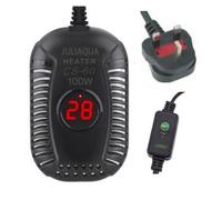 JULIAQUA Aquarium Heater with Temperature Display, Aquarium Heater Setting, Fish Heating Rod, Turtle Heater 25W/50W/100W/150W (G-100W)