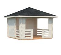 Julie (3.5x3.5m | 10.5m2 | 28mm) Timber Gazebo with Wind Protection