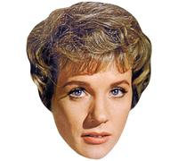Julie Andrews (Young) Celebrity Mask, Flat Card Face, Fancy Dress Mask
