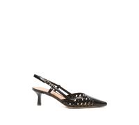 Julie Dee woven slingback pumps - Brown 36-37-38-39-40