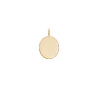 Julie Sandlau Classic Signet Pendant 14 ct. Gold YG14-PD335 - Woman - Gold Gold