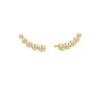 Julie Sandlau Grace Earrings 22 ct. Goldplated Silver ST129GDCZ - Woman - 925 Sterling Silver Gold