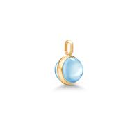 Julie Sandlau Little Prime Pendant 22 ct. Goldplated Silver PD374GDIBCR - Woman Blue/Gold