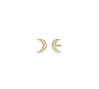 Julie Sandlau Moon Balance Earrings 22 ct. Goldplated Silver ST133GDCZ - Woman Gold