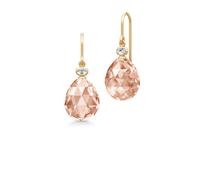 Julie Sandlau Ofelia Earring Earrings 22 ct. Goldplated Silver HKS780GDPEAMOCRCZ - Woman - 925 Sterling Silver Gold