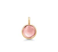 Julie Sandlau Prime Pendant 22 ct. Goldplated Silver PD19GDDSROCR - Woman - 925 Sterling Silver Pink