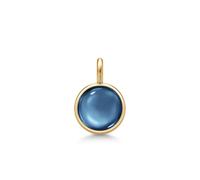 Julie Sandlau Prime Pendant 22 ct. Goldplated Silver PD19GDSACR - Woman - 925 Sterling Silver Blue/Gold