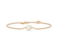 Julie Sandlau Primini Bracelet 14 ct. Gold YG14-BR343WHPL - Woman - Gold Gold/White 16 cm