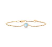 Julie Sandlau Primini Bracelet 22 ct. Goldplated Silver BR258GDIBCR - Woman Blue/Gold