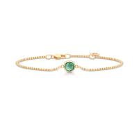 Julie Sandlau Primini Bracelet Goldplated Silver BR258GDTMCR - Woman Gold/Green
