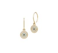 Julie Sandlau Protective Eye Earrings 22 ct. Goldplated Silver HKS746GDAPBLCZ - Woman Gold