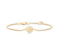 Julie Sandlau Signature Bracelet Goldplated Silver BR182GD - Woman - Quartz - 925 Sterling Silver Gold 17 cm