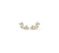 Julie Sandlau Treasure Earrings 22 ct. Goldplated Silver ST75GDCZ - Woman - 925 Sterling Silver Gold