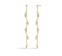 Julie Sandlau Tree Of Life Earrings 22 ct. Goldplated Silver ST262GDCZ - Woman - 925 Sterling Silver Gold