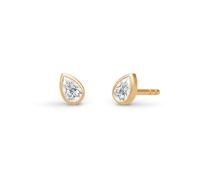 Julie Sandlau White Wisteria Earrings 22 ct. Goldplated Silver ST401GDCZ - Woman - 925 Sterling Silver Gold/White 5 mm