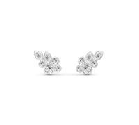 Julie Sandlau White Wisteria Earrings Silver ST399RHCZ - Woman - 925 Sterling Silver Silver/White 10 mm