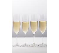 Julie Set Of 4 8Oz Flute Glasses Mikasa Clear One Size