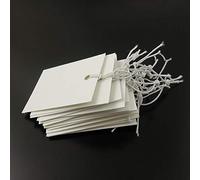 Julie Wang 1000pcs per Packs Price Tags Marking Labels Display Hang Tags with Elastic String, 40mm by 30 mm