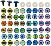 Julie Wang 20 Pairs Dragon Safety Eye for Stuffed Animal Crafts Making with Washer Artist Model Amigurumi Crochet Eyes Supplies 10MM