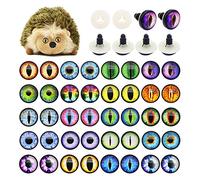 Julie Wang 20 Pairs Dragon Safety Eye Plush Animal Crafts Making Supplies for Adult Artist Model Enthusiast Amigurumi Crochet Project DIY with Washer 18MM