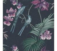 Julien Macdonald Wallpaper, Non Woven, Navy, 20.5" x 396"