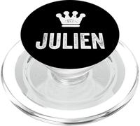 Julien the King/Crown & Name Design for Men Called Julien PopSockets PopGrip for MagSafe