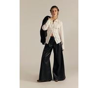 Julien Wide Leg Vegan Leather Pants at Free People in Black, Size: Small - female