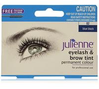 Julienne Eyelash and Eyebrow Permanent Blue Black 02 Colour Tint 15ml