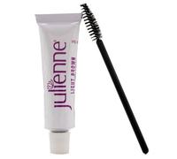 Julienne Eyelash Eyebrow Tint 15ml Dye Light Brown + Free Eyelash Wand 15ml