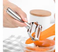 Julienne Peeler Stainless Steel 2 In1 Peeler Grater for Carrot Potato Melon Vegetable Fruit