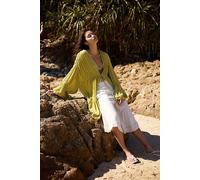 Juliet Duster Top at Free People in Lime - female