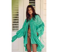Juliet Sheer Tie-Front Duster Top at Free People in Assort - female