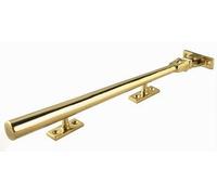 Julietta Hook and Mortice Window Casement Stay Solid Polished Brass