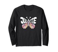 Juliette Butterfly - Personalized Cute Name Word Art Long Sleeve T-Shirt