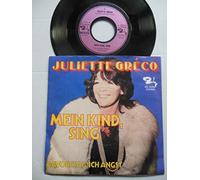 Juliette Greco - 7" Vinyl-Single = Mein Kind, sing / Davor hab´ ich Angst