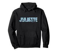Juliette Sea Waves - Personalized Name Ocean Beach Art Pullover Hoodie