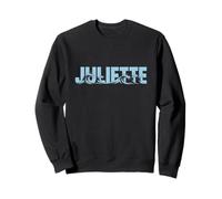Juliette Sea Waves - Personalized Name Ocean Beach Art Sweatshirt
