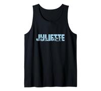 Juliette Sea Waves - Personalized Name Ocean Beach Art Tank Top