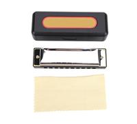 Julihai 10 Hole C Blues Harmonica, ABS Comb, Phosphor Bronze Reeds (Silver)