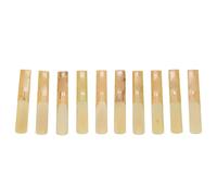Julihai 10Pcs 3.0 Clarinet Reed, Wood Color Traditional Reeds with Good Flexibility and Rich Tone, for Beginners and Experienced Players, Daily Practice and Stage Performance