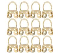 Julihai 12Pcs Finger Picks, Adjustable Stainless Steel Guitar Banjo Ukulele Plucked Strings Tool, with Wear Resistant Metal Collar, for Acoustic Instruments (Gold)