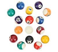 Julihai 16PCS Resin Billiard Balls, Mini Pool Table Accessory with Perfect Roundness and Balanced, for Game Rooms Bars Sports Recreation Games